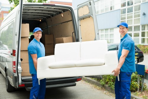 Professional flat removals planning in Whetstone apartment building