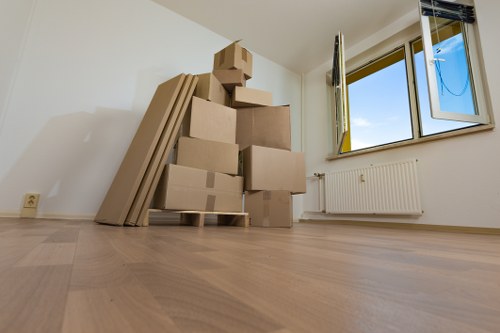 Staff and customers following safe storage procedures in shared areas